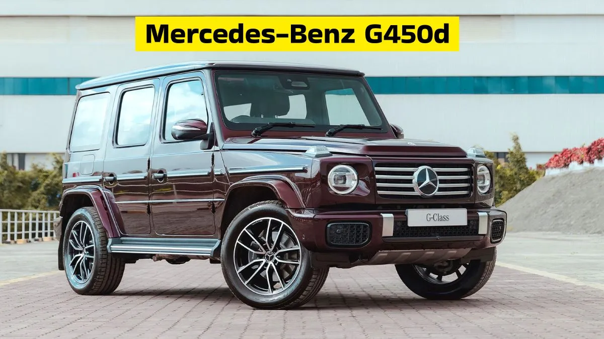 Mercedes-Benz G450d 2025 front view with new design and hybrid diesel engine