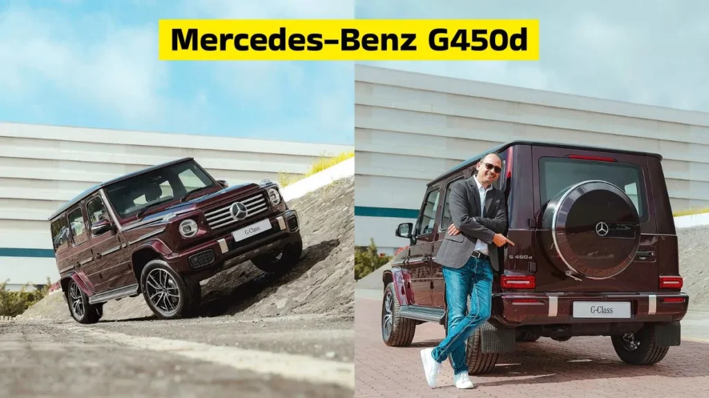 Mercedes-Benz G450d 2025 front view with new design and hybrid diesel engine