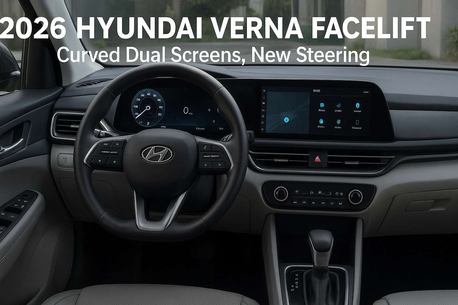 2026 Hyundai Verna Facelift का इंटीरियर पहली बार दिखा