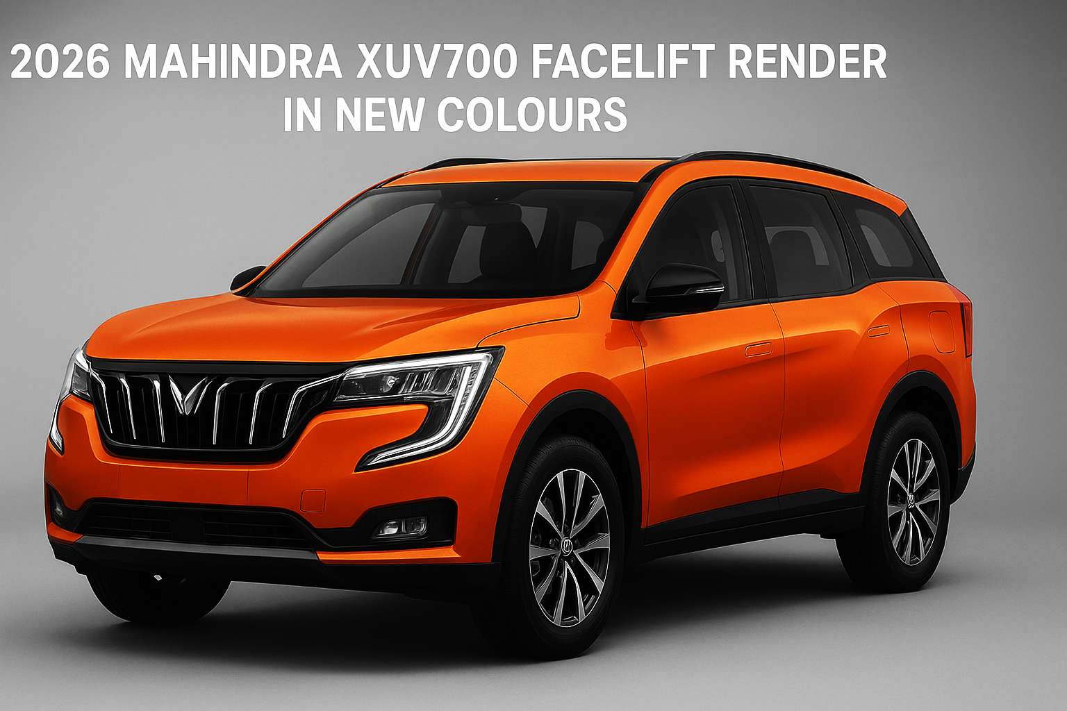 2026 Mahindra XUV700 Facelift Render In New Colours