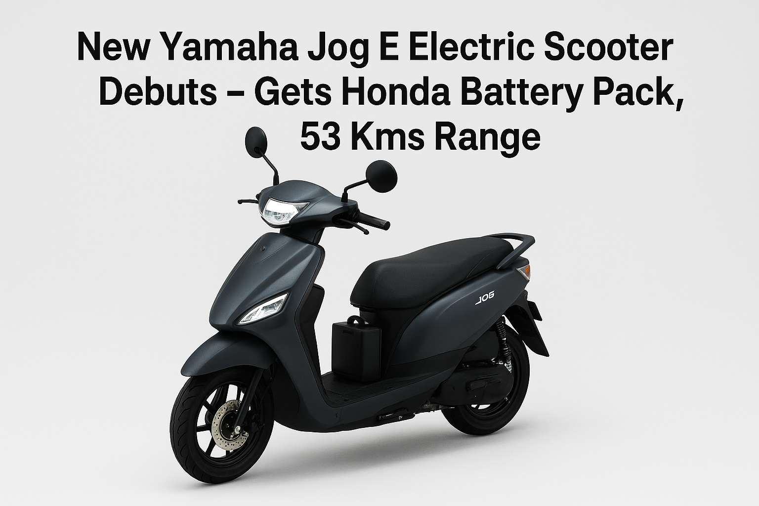 New Yamaha Jog E Electric Scooter Debuts