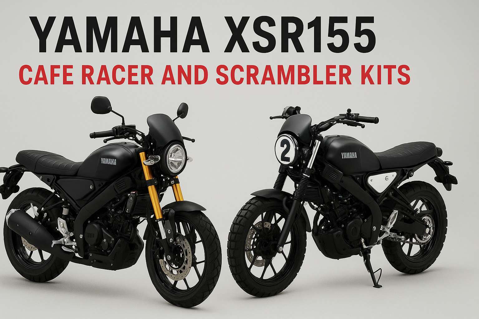 Yamaha XSR155 Cafe Racer and Scrambler Kits Launched
