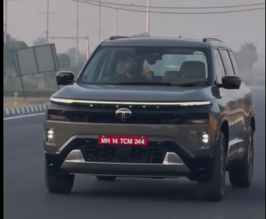Tata Sierra Spied Undisguised On Public Roads