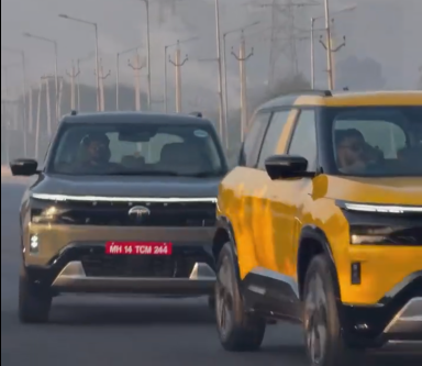 Tata Sierra Spied Undisguised On Public Roads