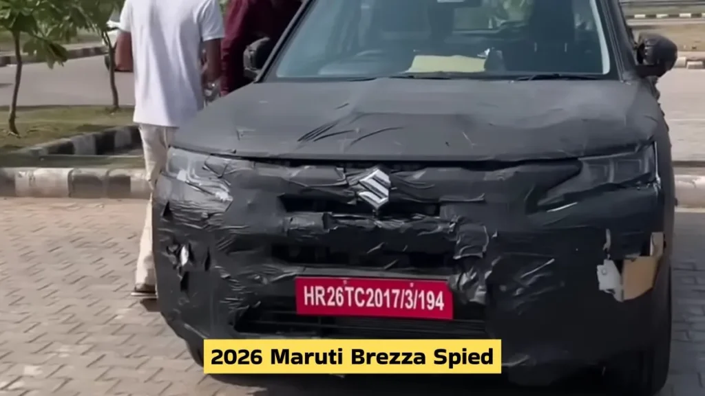 2026 Maruti Brezza spied in India