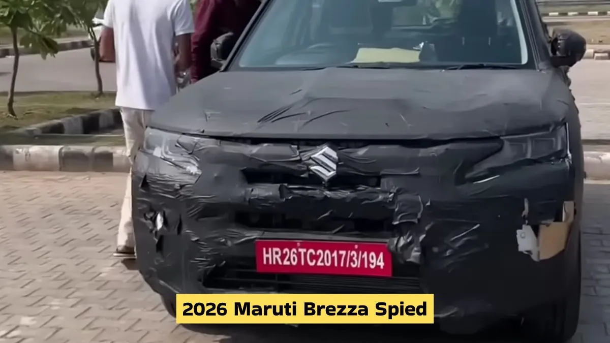 2026 Maruti Brezza spied in India