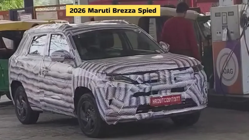 2026 Maruti Brezza spied in India